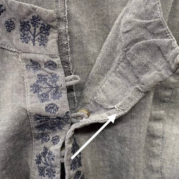 Part Two Denmark Lagenlook Tunic Top Womens 14 UK (10 US?) Embroidered Boho - Picture 7 of 16